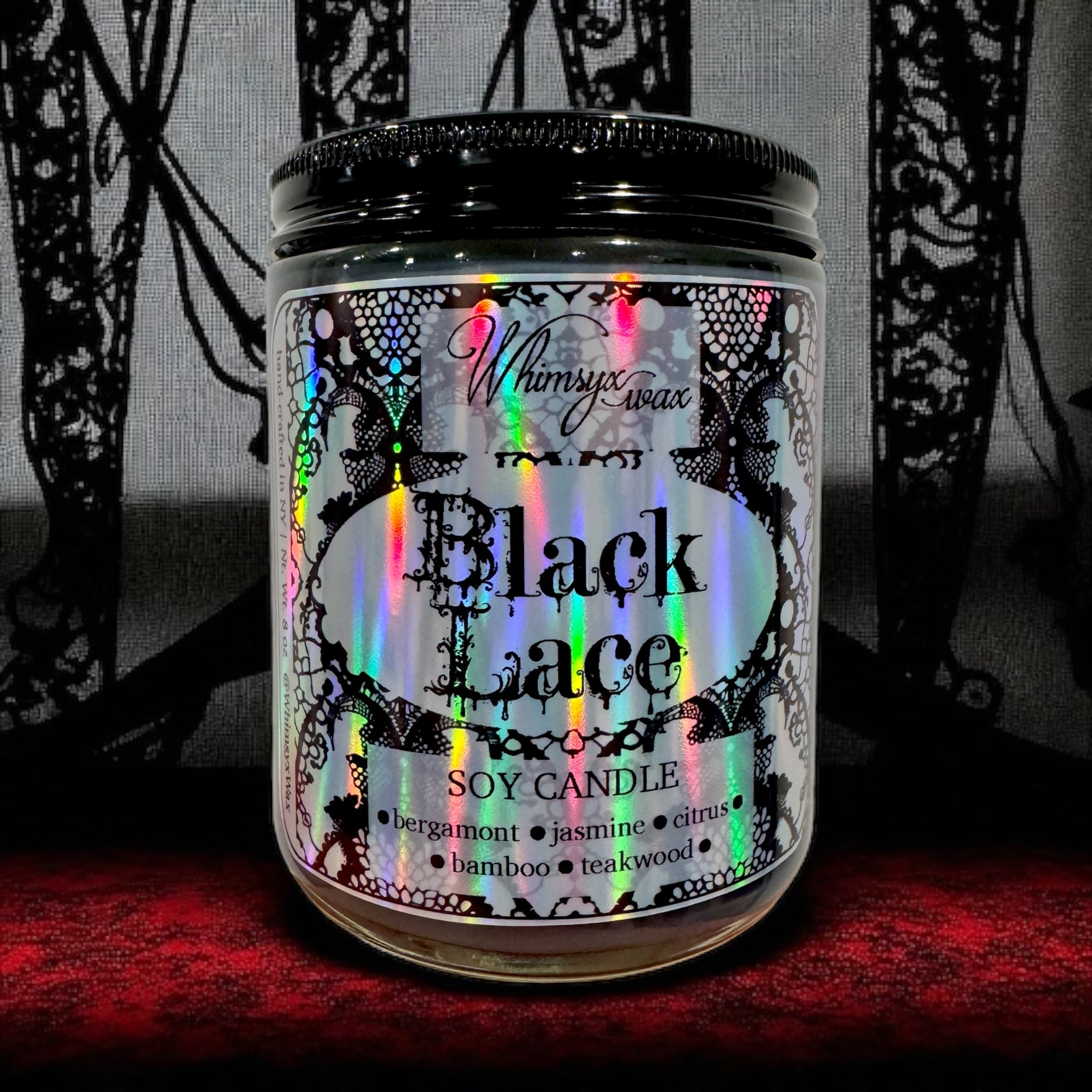 Black Lace 8oz Candle